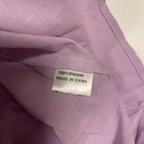 Strapless Lavender Tiered Maxi Dress - Picture 6 of 7